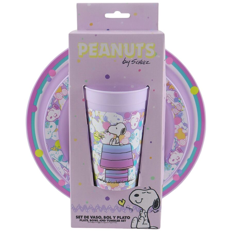 Set vajilla Snoopy 3pzs - Frikibase.com