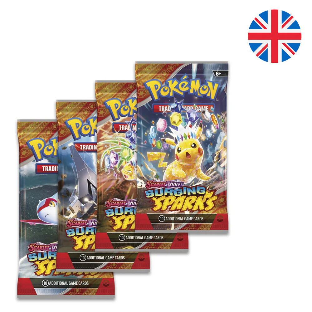 Sobre cartas Chispas Fulgurantes Escarlata y Purpura Pokemon ingles - Frikibase.com