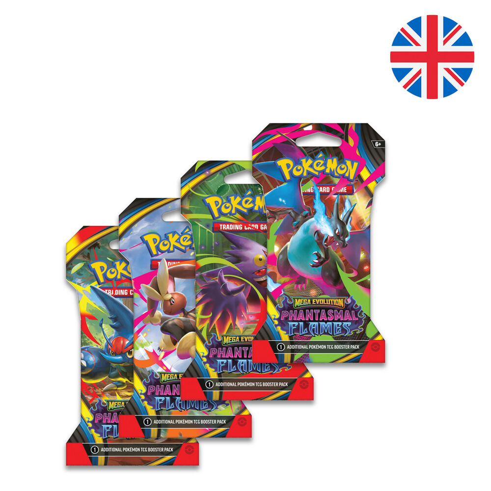 Sobre cartas con Funda Fuegos Fantasmales Pokemon ingles - Frikibase.com