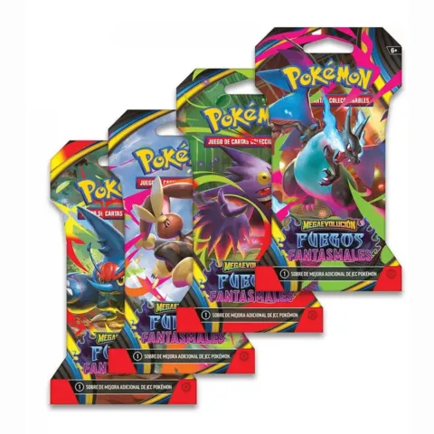 Sobre cartas con Funda Fuegos Fantasmales Pokemon latino - Frikibase.com