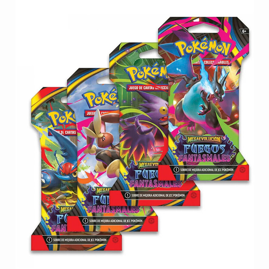 Sobre cartas con Funda Fuegos Fantasmales Pokemon latino - Frikibase.com