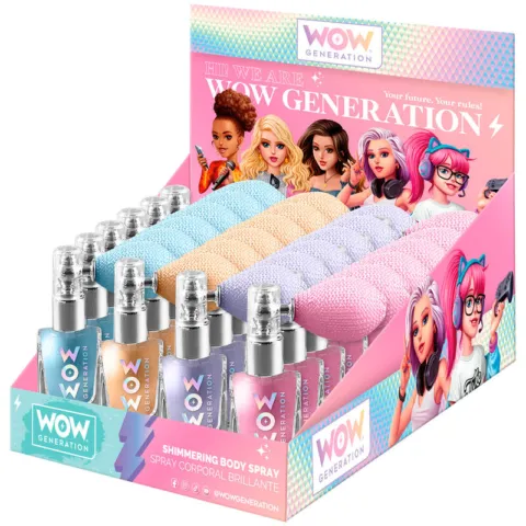 Spray corporal brillantina Wow Generation surtido - Frikibase.com