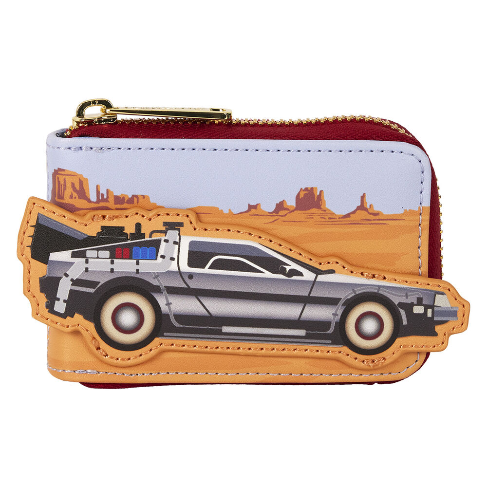 Tarjetero 40th Anniversary Delorean Accordion Regreso al Futuro Loungefly - Frikibase.com