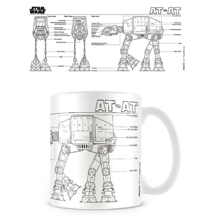 Taza AT-AT Sketch Star Wars - Frikibase.com