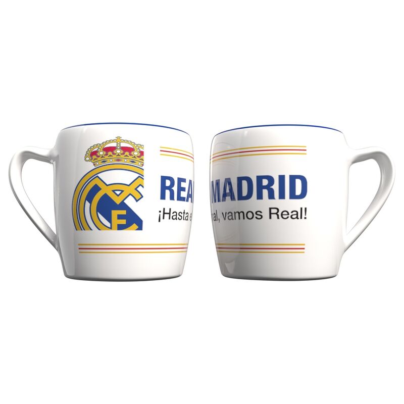 Taza bicolor Real Madrid 380ml - Frikibase.com