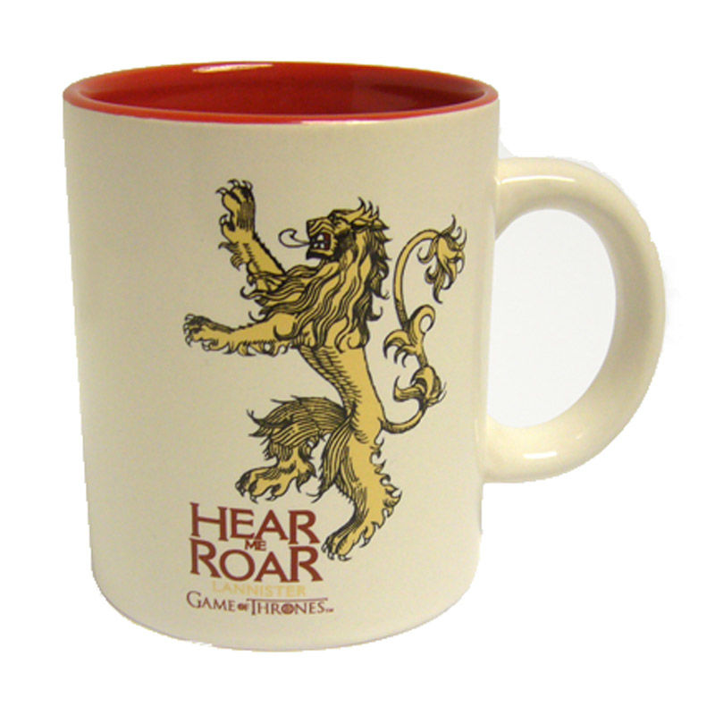 Taza ceramica Lannister Juego de Tronos roja - Frikibase.com