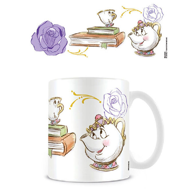 Taza Chip y Mrs Potts La Bella y La Bestia Disney 315ml - Frikibase.com