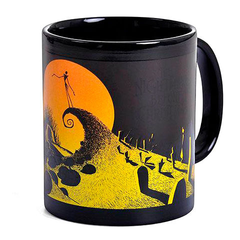 Taza Escena del Cementerio Pesadilla Antes de Navidad Disney 315ml - Frikibase.com