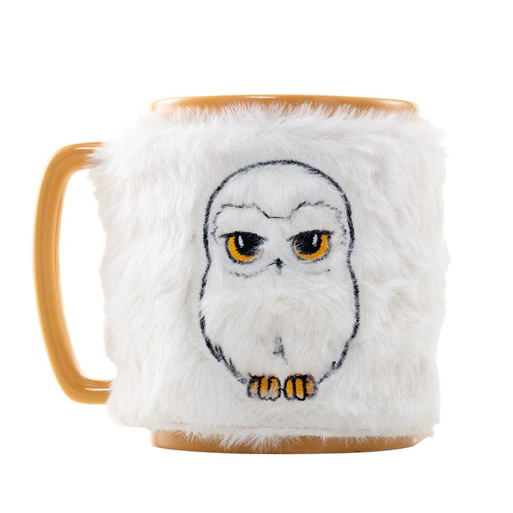 Taza funda de peluche Hedwig Harry Potter 440ml - Frikibase.com