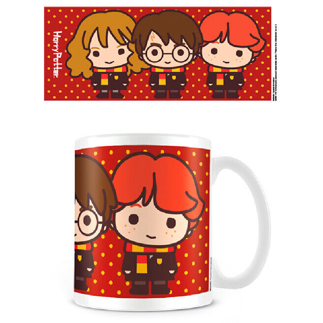 Taza Harry Ron Hermione Chibi Harry Potter - Frikibase.com