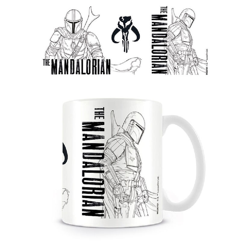Taza Line Art The Mandalorian Star Wars - Frikibase.com