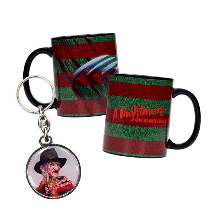 Taza + Llavero metalico Pesadilla Elm Street - Frikibase.com