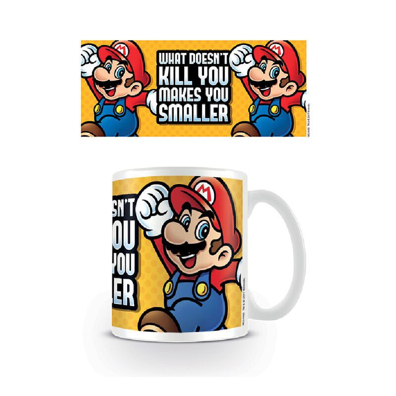 Taza Makes You Smaller Super Mario Bros 315ml - Frikibase.com