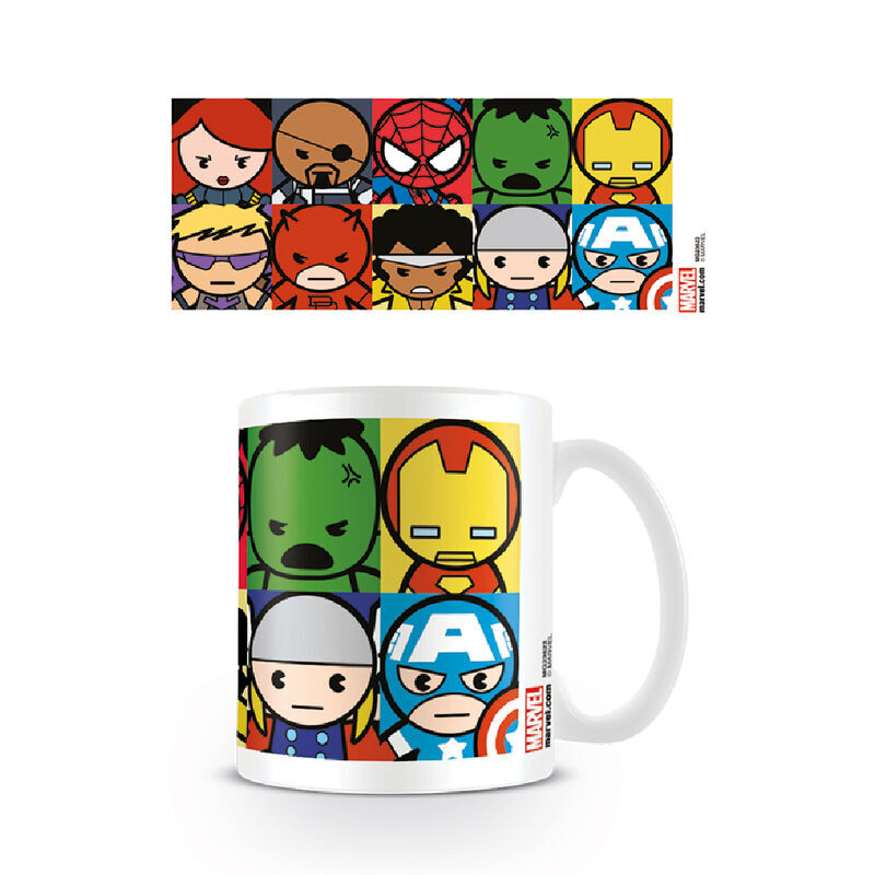 Taza Personajes Kawaii Marvel 315ml - Frikibase.com