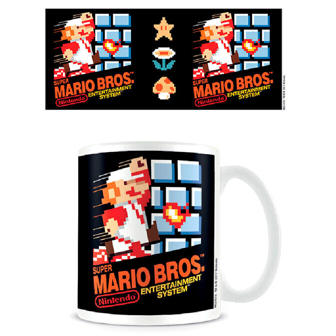 Taza Portada NES Super Mario Nintendo - Frikibase.com