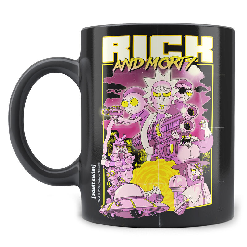 Taza Retro Poster Rick and Morty - Frikibase.com