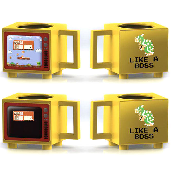 Taza termica Retro TV Super Mario Bros 500ml - Frikibase.com