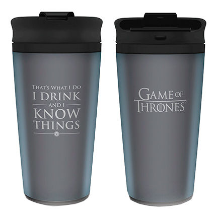 Taza viaje I Drink And I Know Things Juego de Tronos - Frikibase.com
