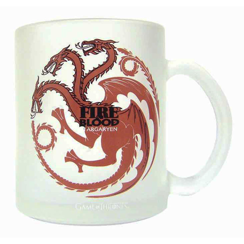 Taza vidrio translucida Targaryen Juego de Tronos - Frikibase.com