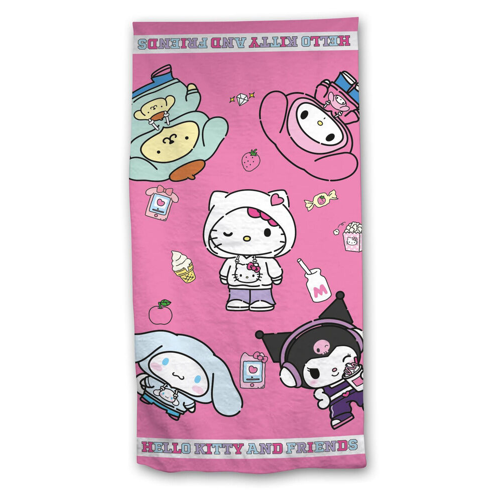 Toalla Hello Kitty & Friends microfibra - Frikibase.com