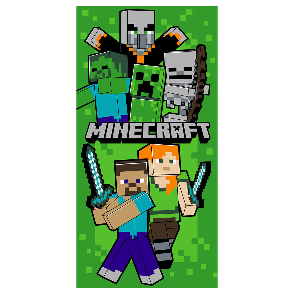 Toalla Minecraft microfibra - Frikibase.com