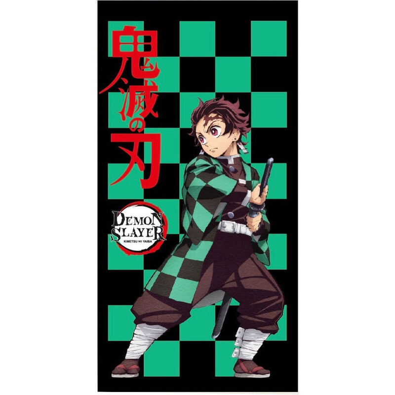 Toalla Tanjiro Kamado Demon Slayer Kimetsu no Yaiba microfibra - Frikibase.com
