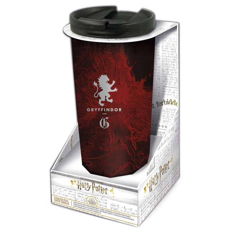 Vaso cafe acero inoxidable Harry Potter Griffindor 425ml - Frikibase.com