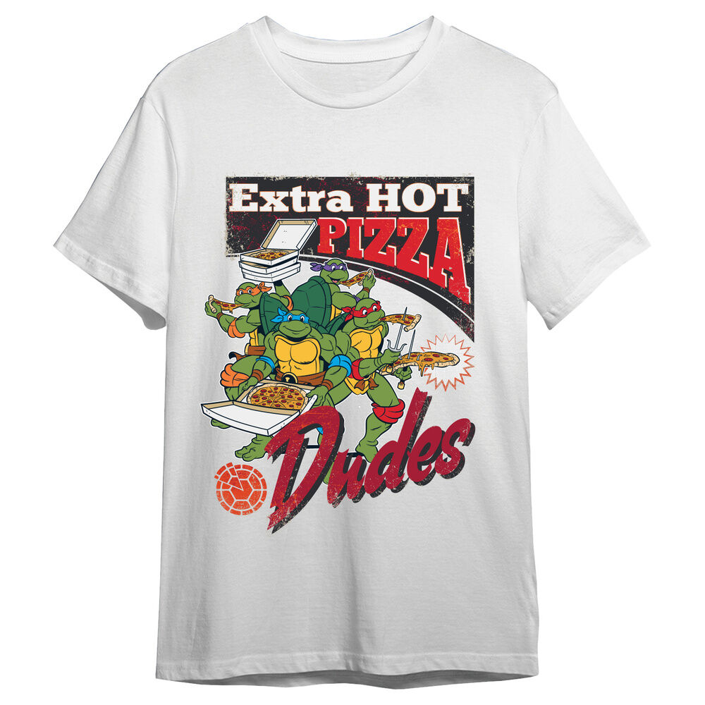 Camiseta Extra Pizza Tortugas Ninja adulto - Frikibase.com