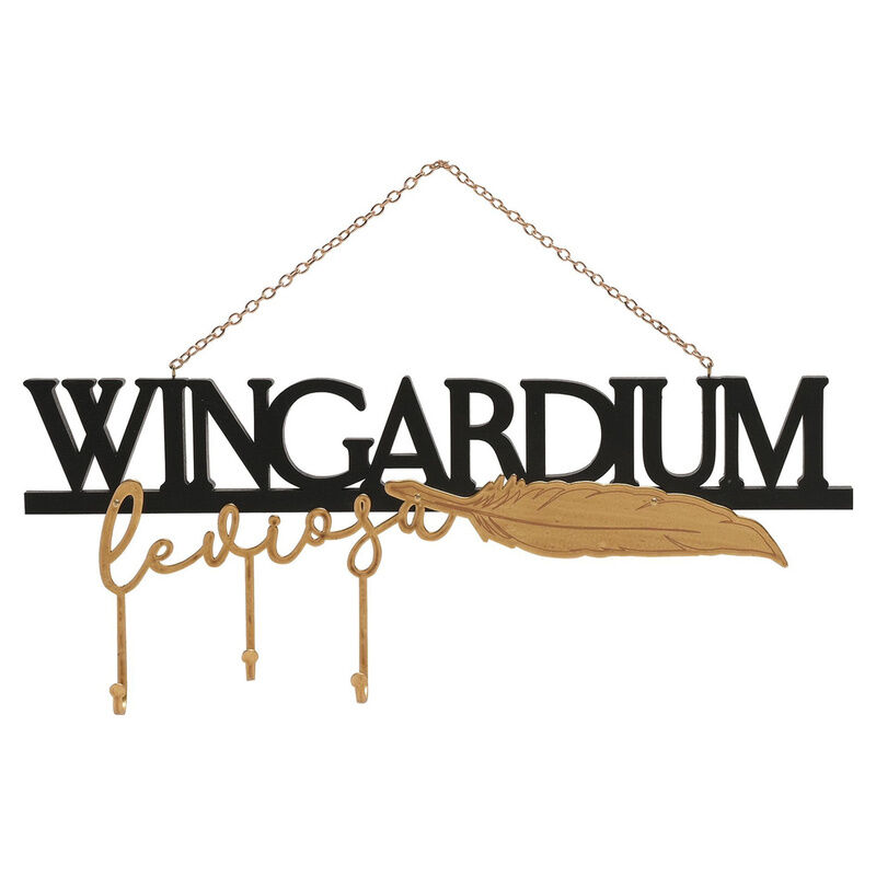 Letrero madera Wingardium Harry Potter - Frikibase.com