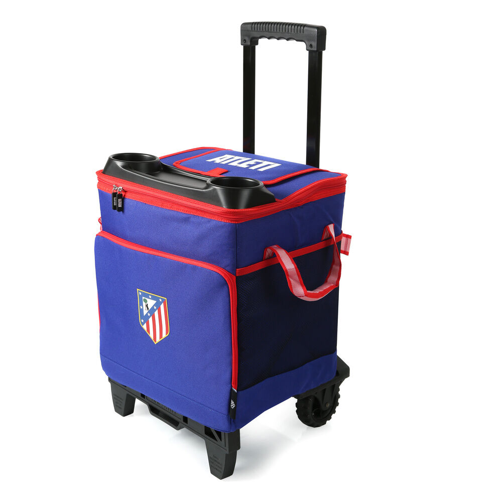 Bolsa porta alimentos carrito y ruedas Atletico de Madrid - Frikibase.com