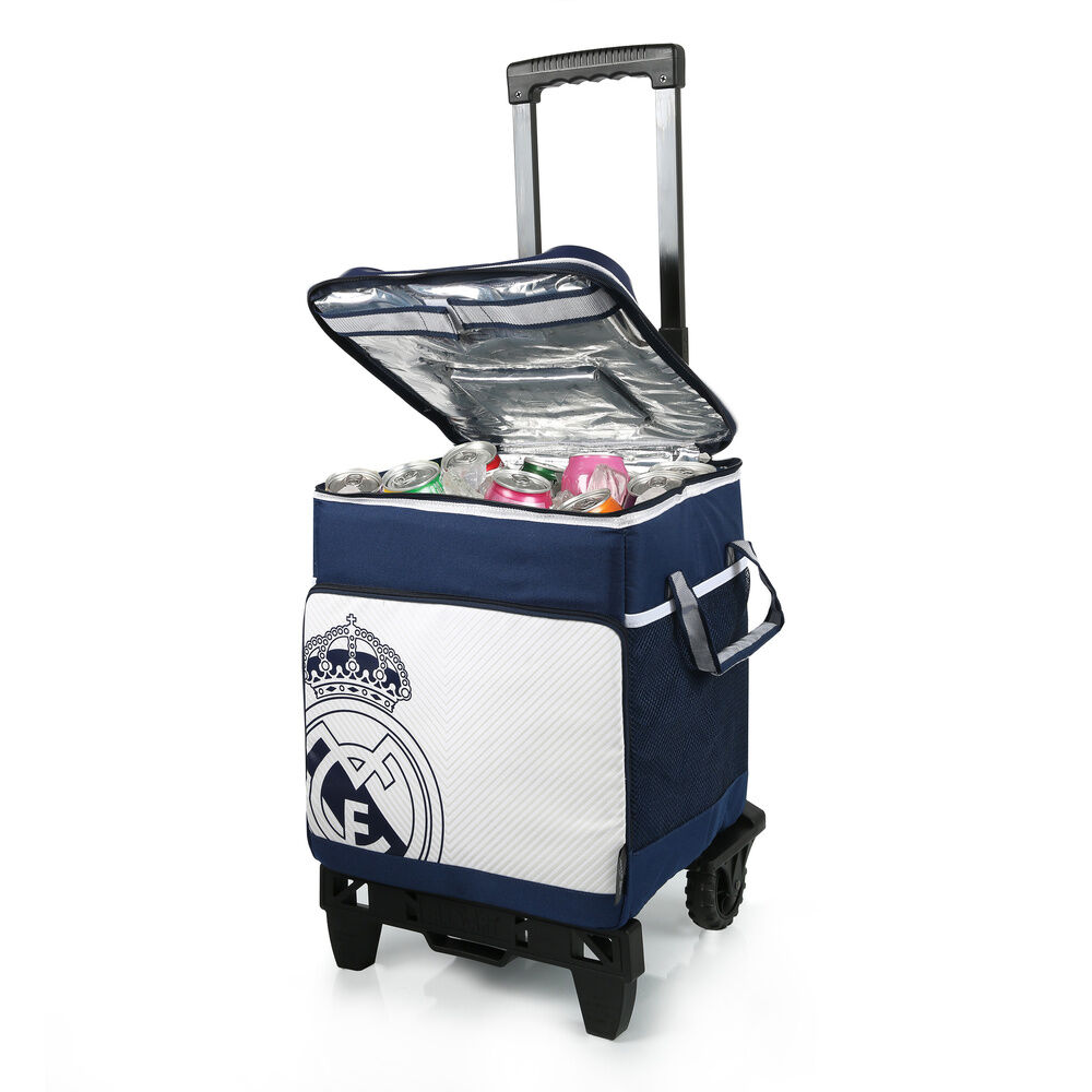 Bolsa porta alimentos carrito y ruedas Real Madrid - Frikibase.com