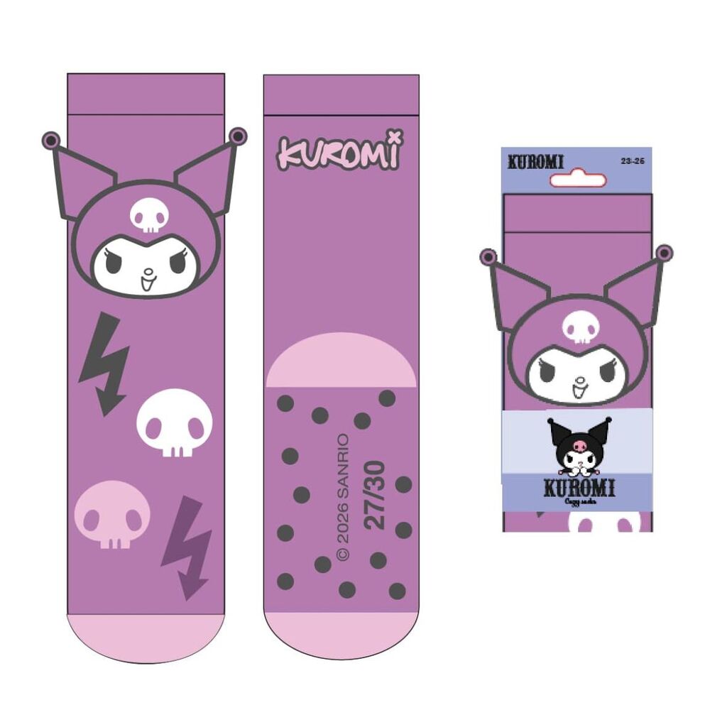 Calcetines antideslizante Kuromi Hello Kitty - Frikibase.com