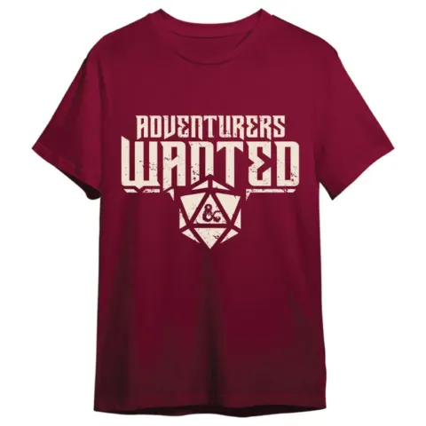 Camiseta Adventurers Wanted Dungeons & Dragons adulto - Frikibase.com