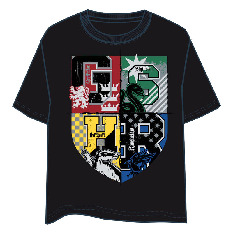 Camiseta Hogwarts Harry Potter adulto - Frikibase.com
