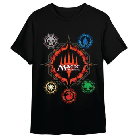Camiseta Mana Symbols Magic the Gathering adulto - Frikibase.com