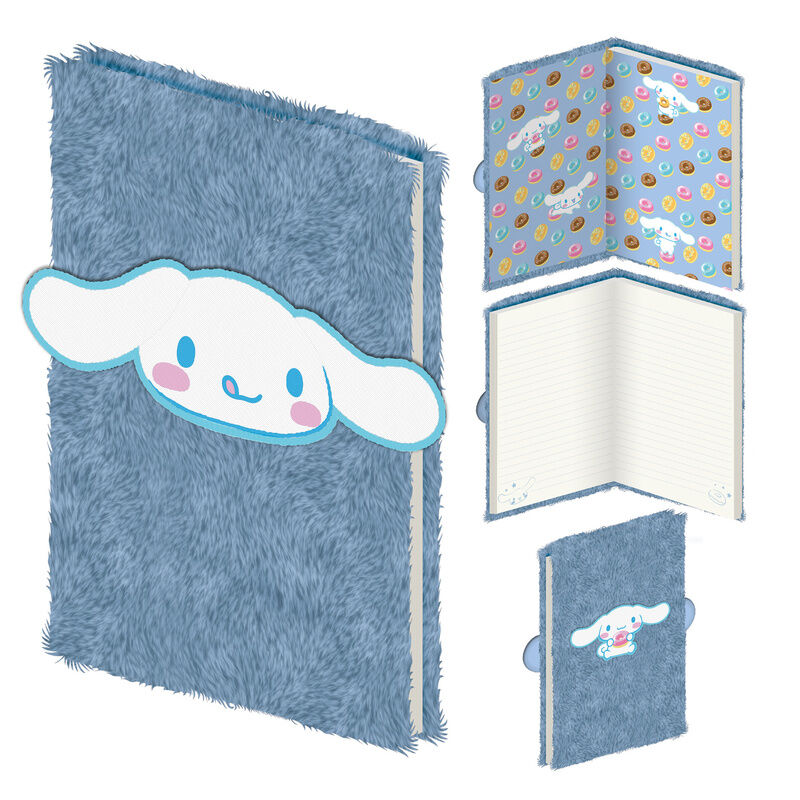 Cuaderno peluche A5 Cinnamoroll Hello Kitty - Frikibase.com