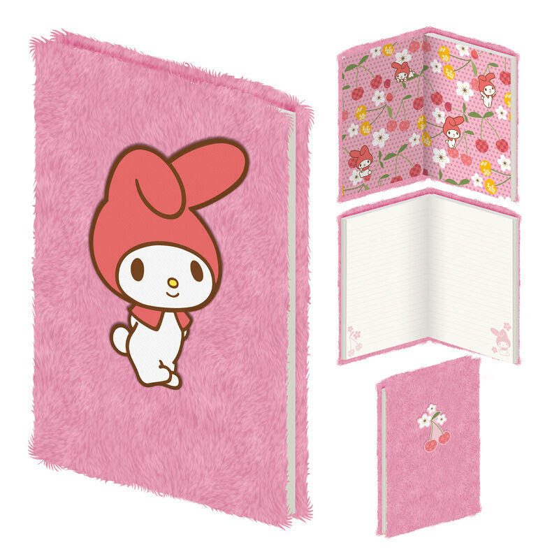 Cuaderno peluche A5 My Melody Hello Kitty - Frikibase.com