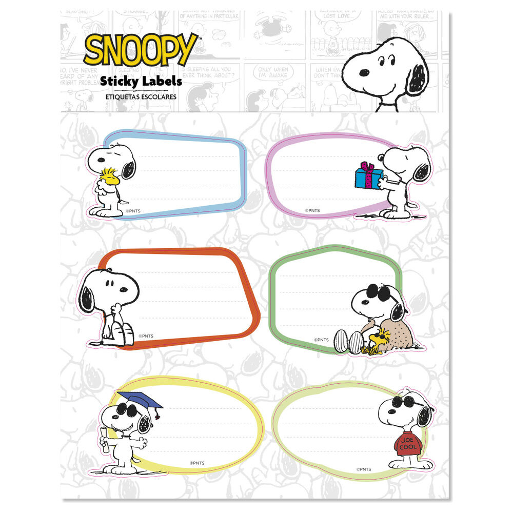 Etiquetas adhesivas premium Snoopy - Frikibase.com