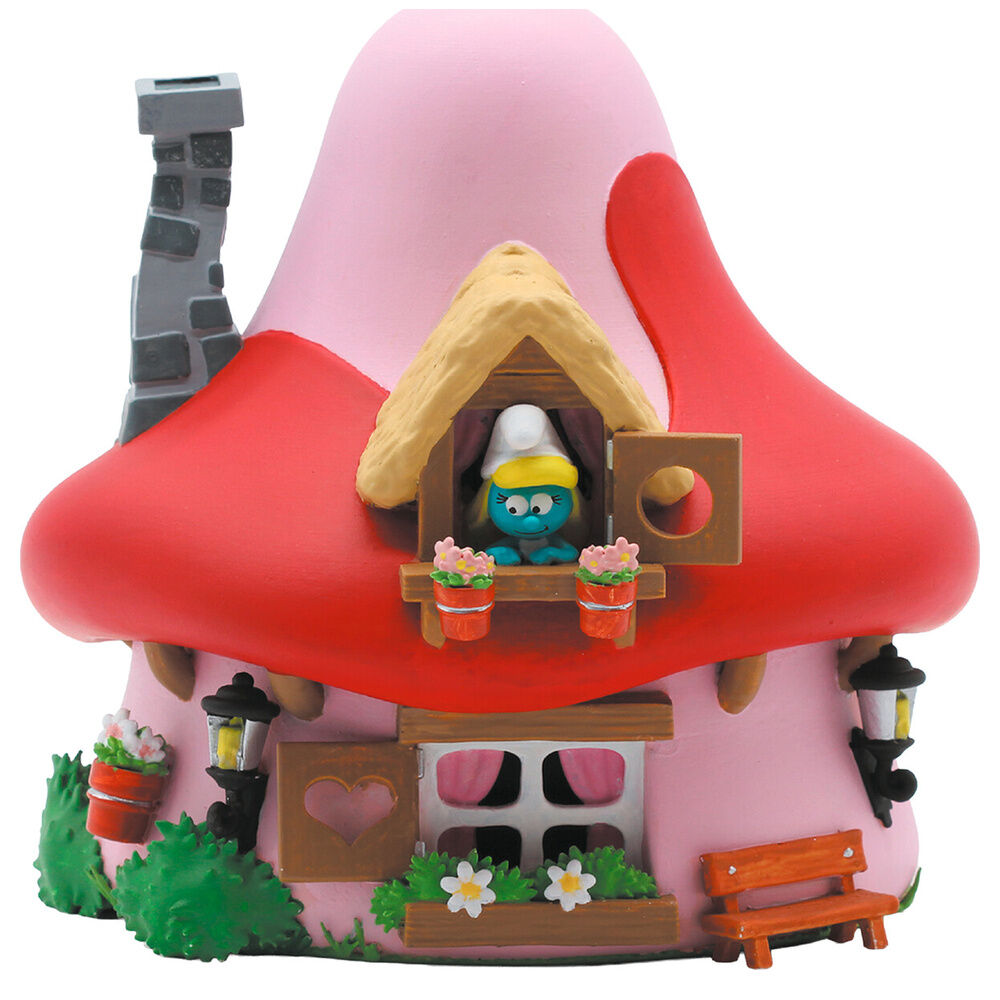 Figura hucha Casa Seta Pitufina Los Pitufos 15cm - Frikibase.com