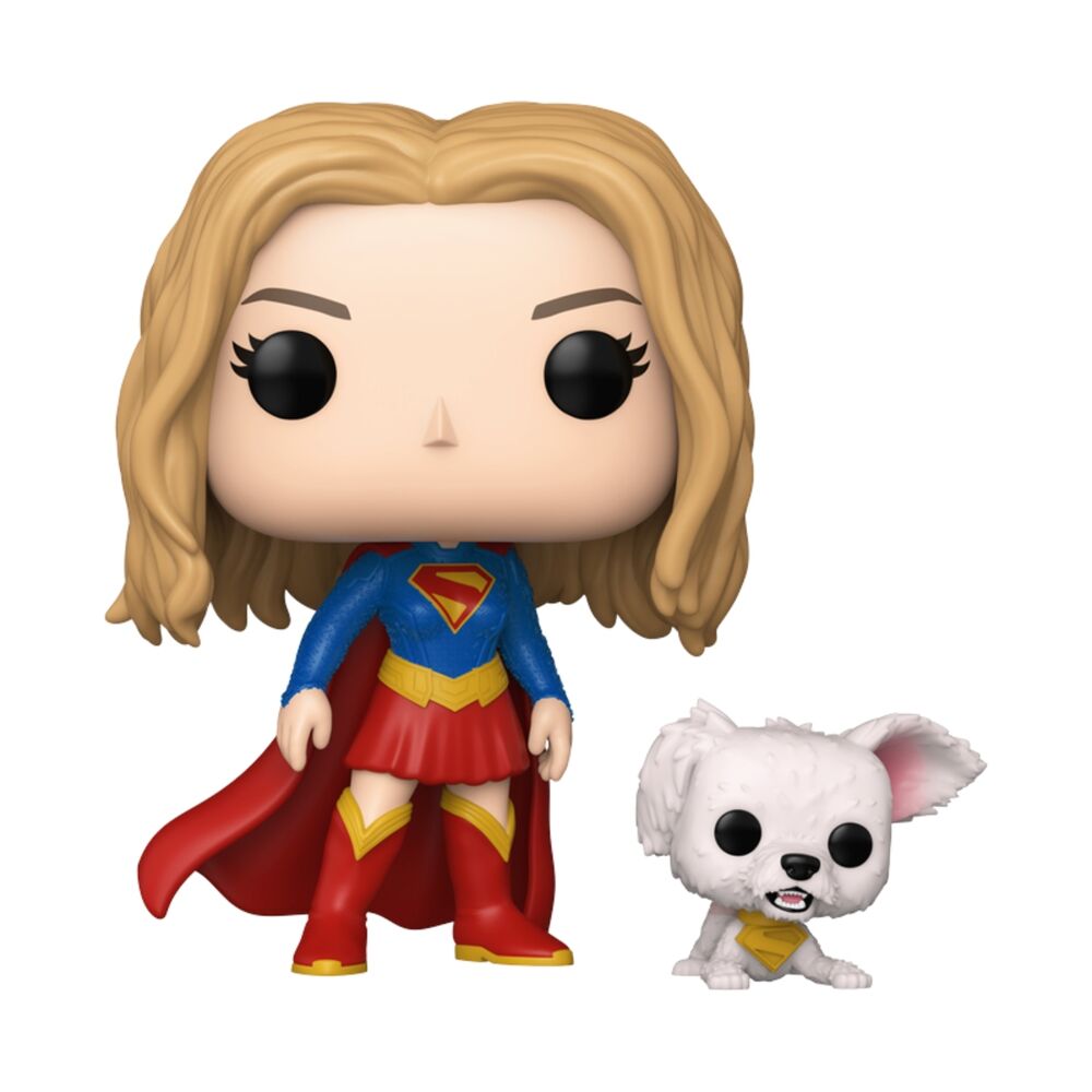Figura POP DC Comics Supergirl Buddy Supergirl with Puppy Krypto - Frikibase.com