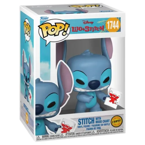 Figura POP Disney Lilo & Stitch - Stitch with Mood Chart Chase - Frikibase.com