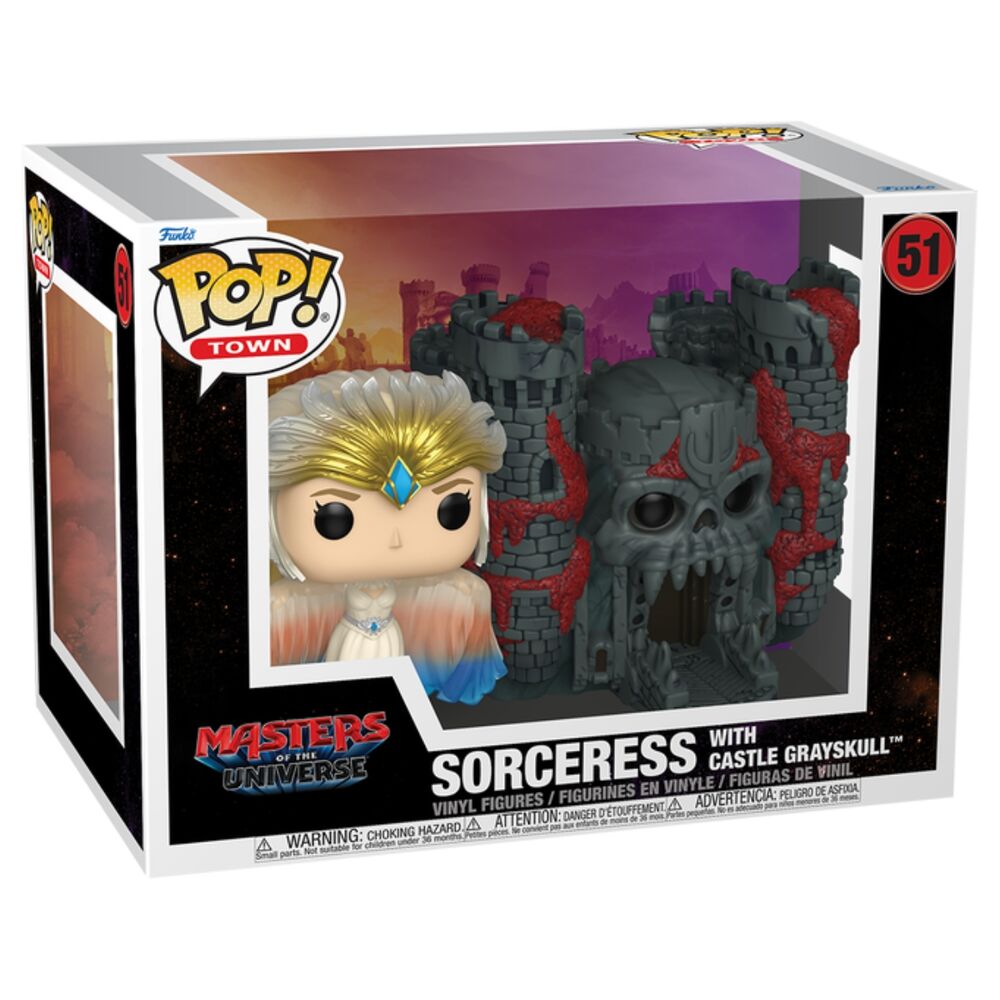 Figura POP Town Masters of the Universe Sorceress with Castle Grayskull Live Action - Frikibase.com