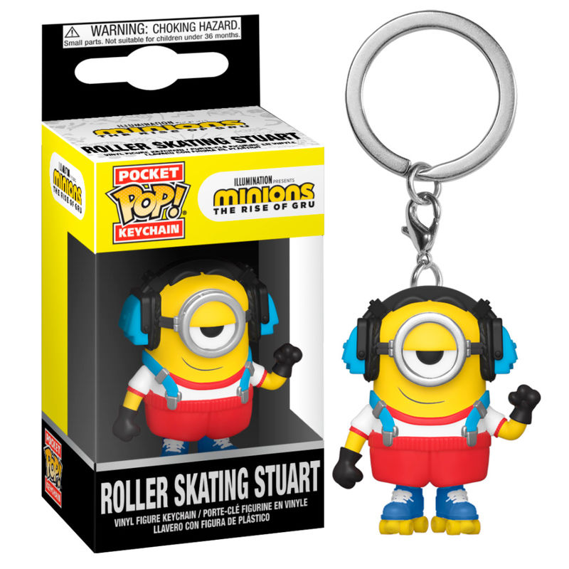Llavero Pocket POP Minions 2 Roller Skating Stuart - Frikibase.com