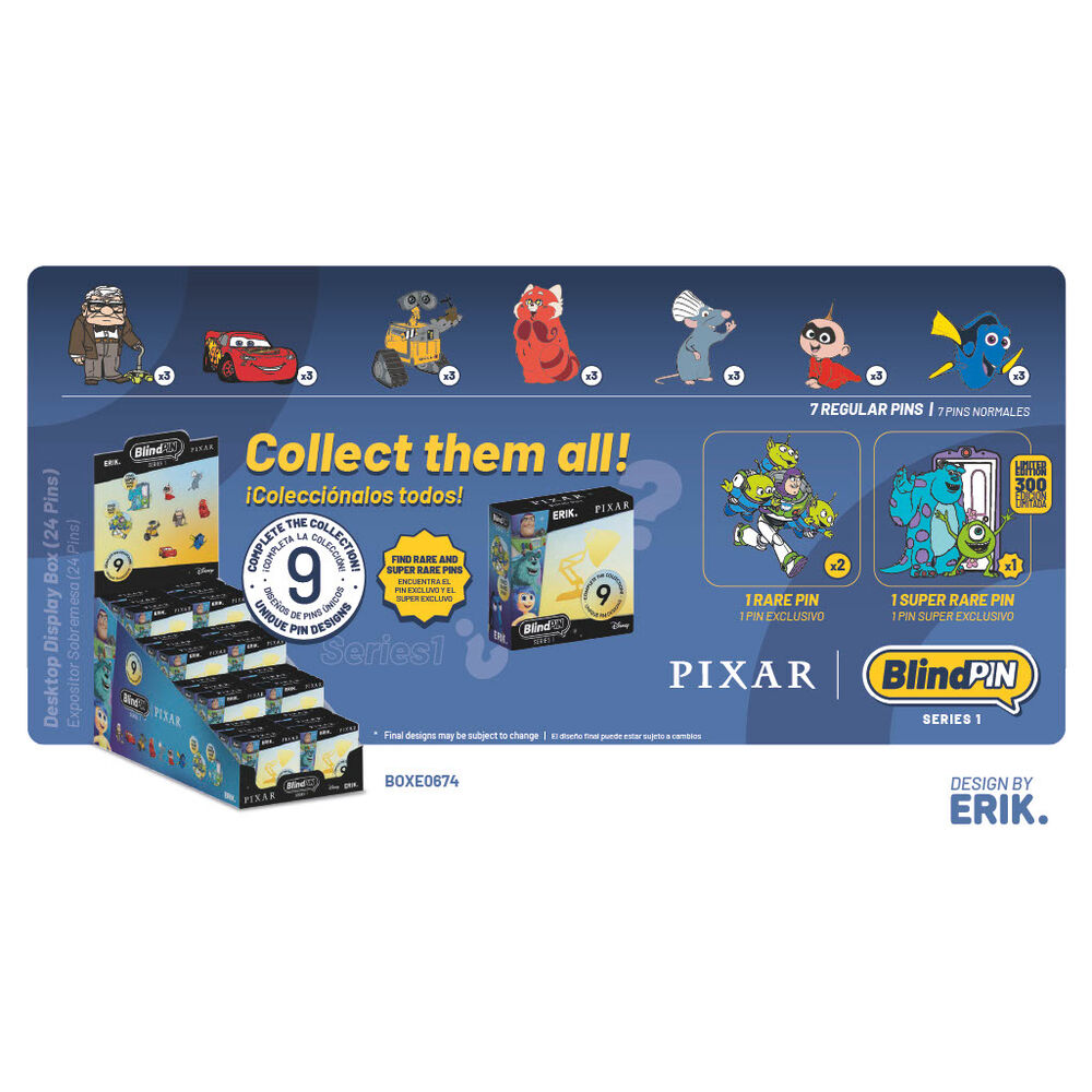 Pin misterioso coleccionable Disney Pixar BlindPIN - Frikibase.com