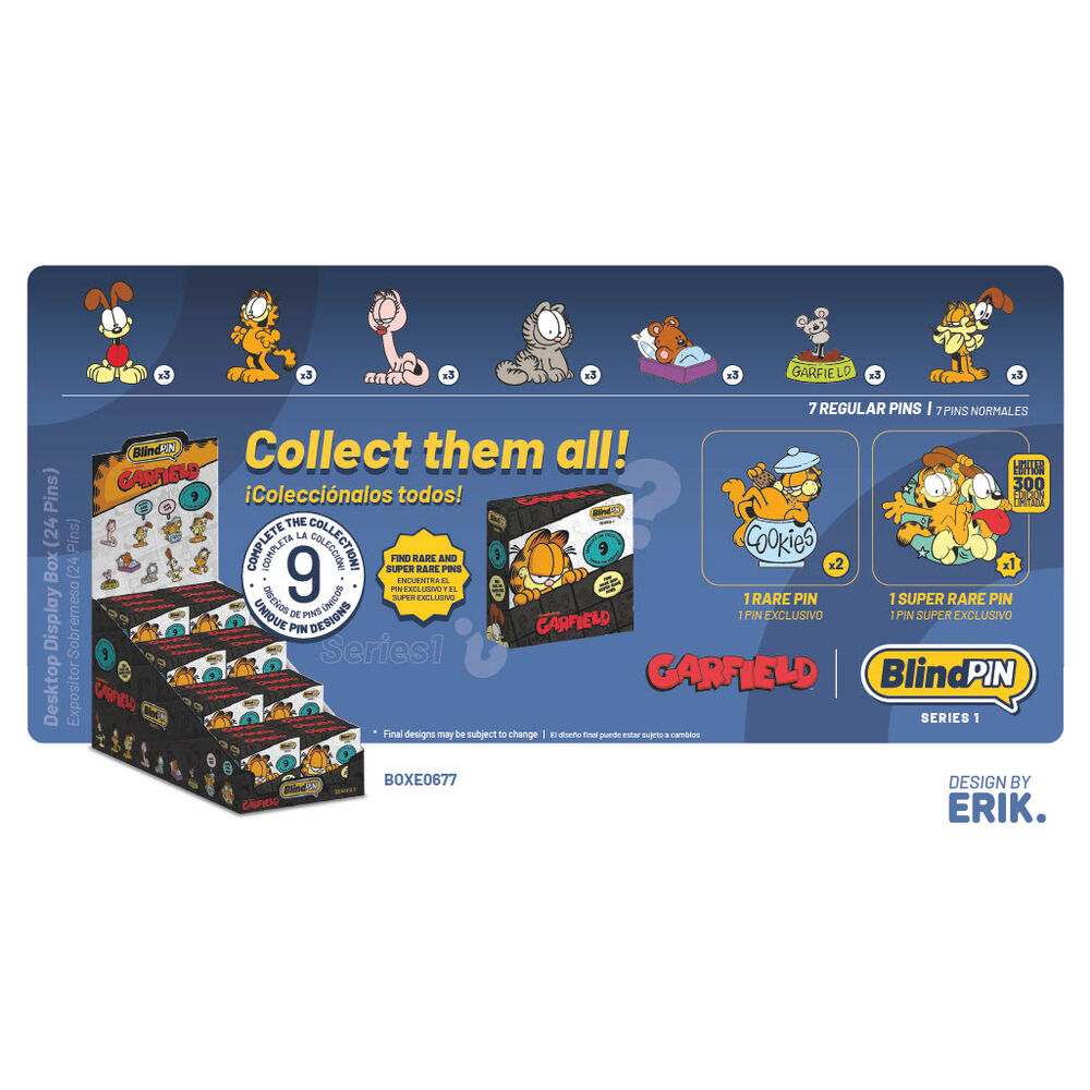 Pin misterioso coleccionable Garfield BlindPIN - Frikibase.com