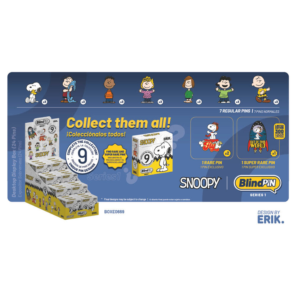 Pin misterioso coleccionable Snoopy BlindPIN - Frikibase.com