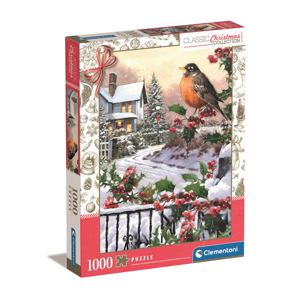 Puzzle Robin And Holly Bushes Christmas Collection 1000pzs - Frikibase.com