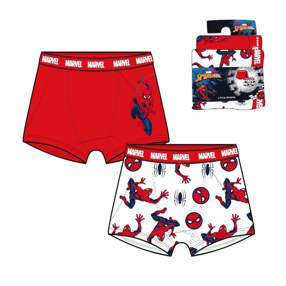 Set 2 boxer Spiderman Marvel surtido - Frikibase.com