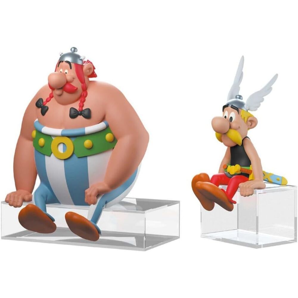 Set 2 Figuras Asterix y Obelix 12cm - Frikibase.com