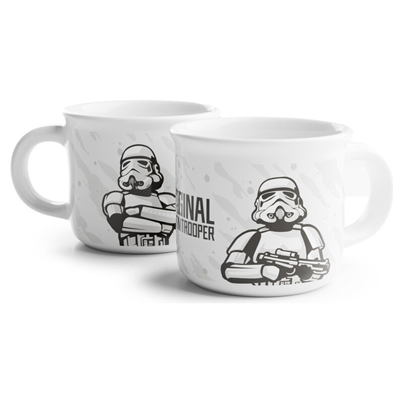 Set 2 tazas cafe Soldado Imperial Stormtrooper Star Wars 100ml - Frikibase.com